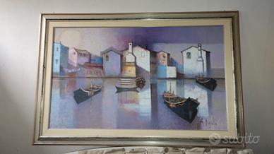 quadro a olio su tela 60x 100