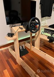 simulatore logitech g29, cambio manuale, tv