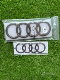 Loghi Audi nero lucido 273 + 192 mm A1 A3 A4 A5 A6