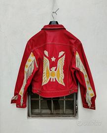 Replay Vintage 90's Western Red Leather Jacket