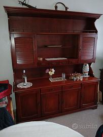  credenza tavolo 6 sedie in ciliegio massello