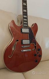 D'Angelico Premier 335 Boardwalk Walnut Stain