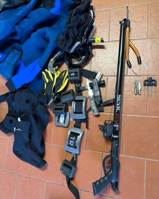 Kit completo pesca subacquea