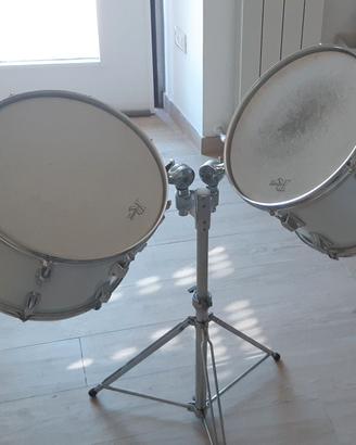 Tom Batteria Rogers "Big R" colore argento seta