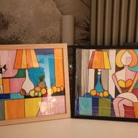 Quadro dipinto a mano-pop art  -su commissione