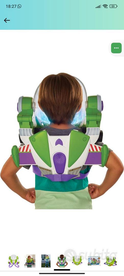 Giocattolo Casco Di Buzz Lightyear Mattel Toy Story Armatura Space