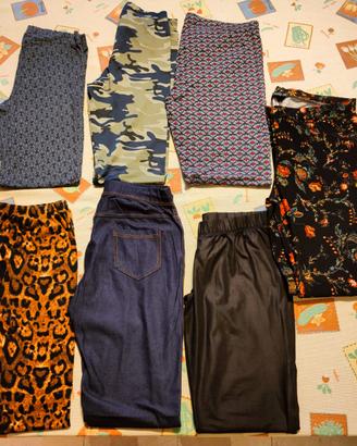 N. 7 leggings leggere lunghe vari colori