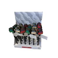 Set di 24 penne con topper Fiat 500 retro con scat