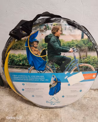 Parapioggia seggiolino bici