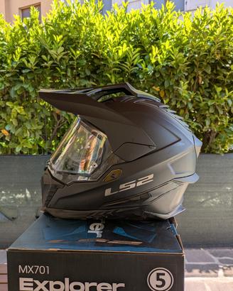 Casco LS2 MX701 EXPLORER Nero Opaco Tg. M