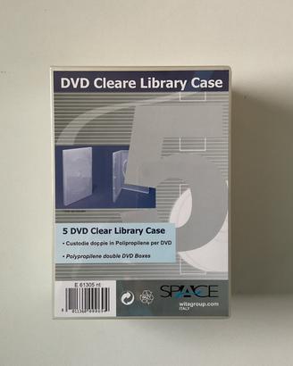 Box 5 Custodie dvd nuovo