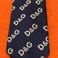 Cravatta vintage D&G Dolce e Gabbana originale blu