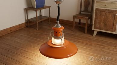 Lampada a Sospensione Anni 70 Arancione