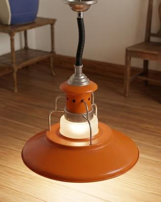 Lampada a Sospensione Anni 70 Arancione