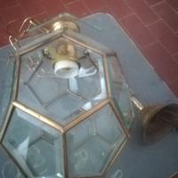 Lampadario sospeso a forma di lanterna esagonale