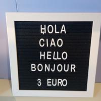 Quadro con lettere
