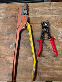 Troncatrice per cavi E Pinza crimpatrice capicorda