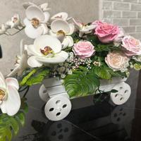 Composizione di fiori di sapone
