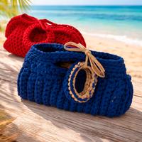 Borsa ad uncinetto fatta a mano