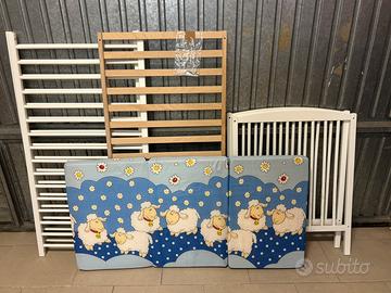 Lettino con materasso