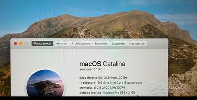 imac 21.5” 4K 2019  come nuovo