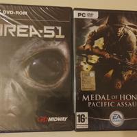 Medal of Honor + Area 51 Videogiochi PC NUOVI