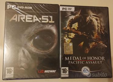 Medal of Honor + Area 51 Videogiochi PC NUOVI