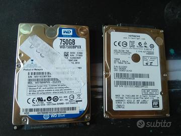 Hard disk portatili 2,5 pollici 500, 320 GB e 1TB