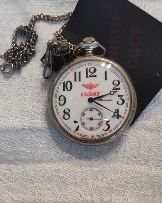 Orologio sovietico da tasca Krasnikof  anni 80/90