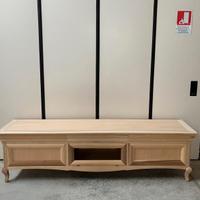 Mobile base madia porta TV soggiorno legno grezzo