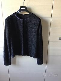 Giacchina nera blillantinata taglia L