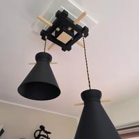 lampadario stile giapponese 