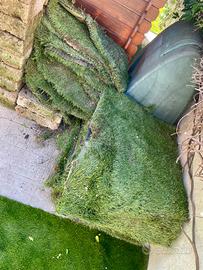 Erba sintetica usata da giardino