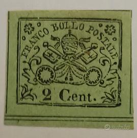 francobolli stato pontificio due centesimi 1867