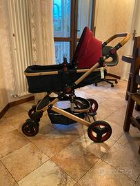 passeggino carrozzina seggiolino con accessori