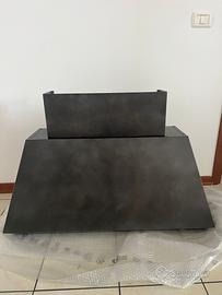 Cappa aspirante DIAMANTE in acciaio inox brunito c