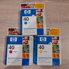 x3 Cartuccie HP 40 Originali (51640Y/M/CE)