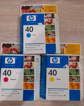 x3 Cartuccie HP 40 Originali (51640Y/M/CE)