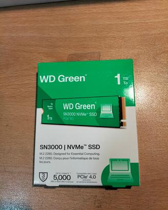 SSD WD green SN 3000 1 TB  nuovo 