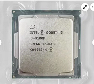 INTEL I3 9100F Senza dissipatore