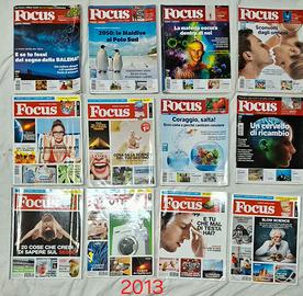 12 riviste FOCUS anno 2013 da n.243 a n.254