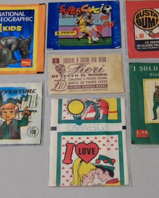 Pacchetti figurine anni 70 lotto