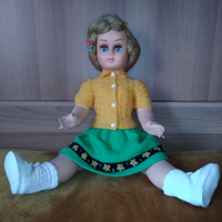 Bambola vintage anni 50 vestita in maglieria confe