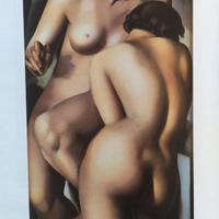 Poster de Lempick "Les deux amies" cornice in legn