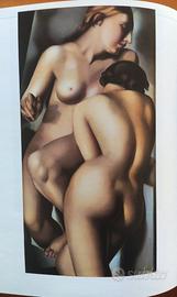 Poster de Lempick "Les deux amies" cornice in legn