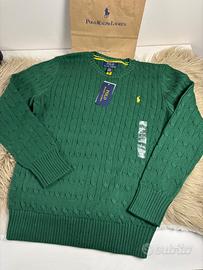 Maglione Polo Ralph Lauren 14/16 anni verde nuovo