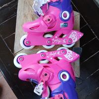 Pattini OXELO Roller bambina PLAY3 rosa-lilla
