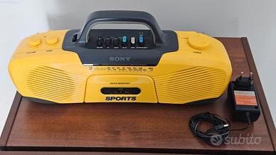Sony Sports Boombox CFS-902 - Radio Vintage Gialla