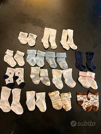 15 calzini neonato/a 0-3 mesi