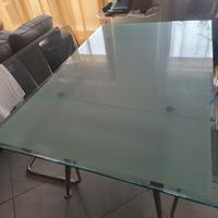 tavolo da pranzo in vetro temperato CALLIGARIS 